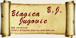 Blagica Jugović vizit kartica